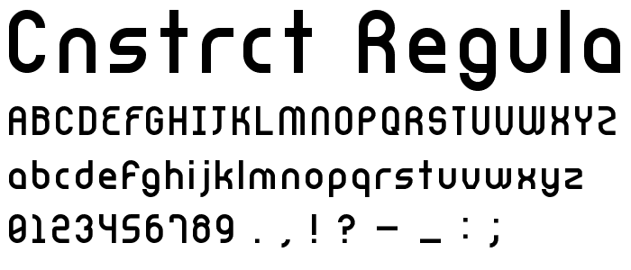 CnstrcT Regular font